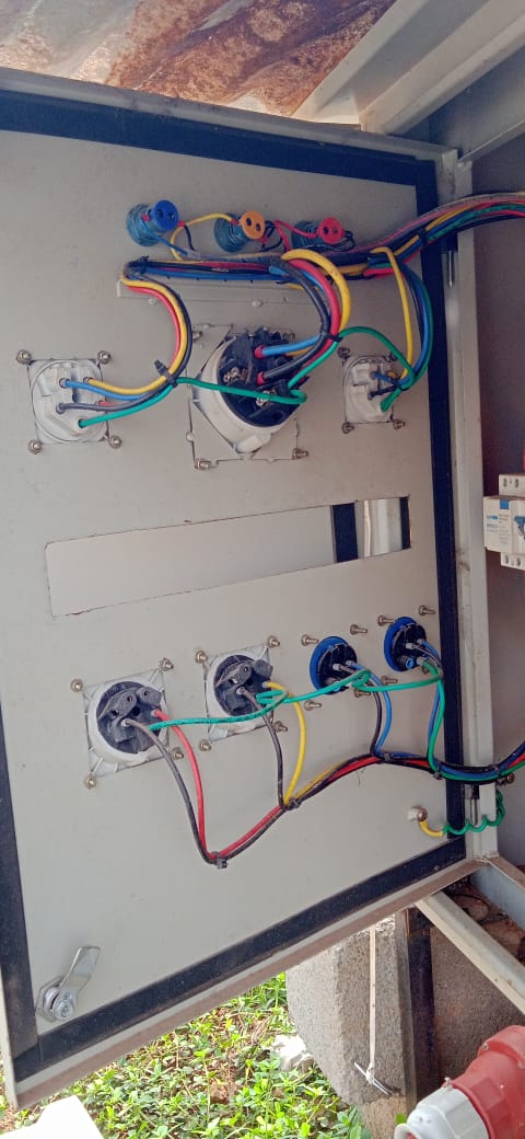 Plug and Socket Panel with Metal Box
